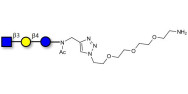 Lacto-N-Triose (LNT2) with free terminal amine (Linker-NH2 B)