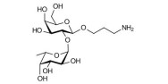 Blood group H antigen disaccharide with free terminal amine (Linker-NH2 A)