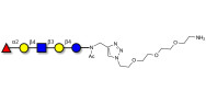 Blood group H antigen pentaose type 2 / Lacto-N-neofucopentaose I (LnNFP I) with free terminal amine (Linker-NH2 B)