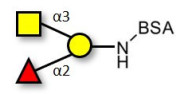 Blood group A antigen triose grafted on BSA