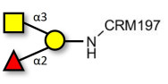 Blood group A antigen triose grafted on CRM197