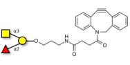 Blood group A antigen triose with DBCO (Linker-DBCO A)