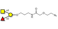 Blood group A antigen triose with terminal azide (Linker-N3 B)