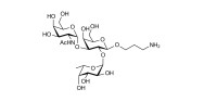Blood group A antigen triose with free terminal amine (Linker-NH2 A)