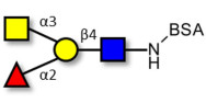 Blood group A antigen tetraose type 2 grafted on BSA