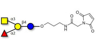 Blood group A antigen tetraose type 5 linked to maleimide (Linker-MAL A)