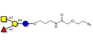 Blood group A antigen tetraose type 5 with terminal azide (Linker-N3 B)