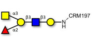 Blood group A antigen pentaose type 1 grafted on CRM197