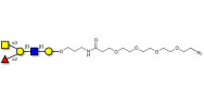 Blood group A antigen pentaose type 1 with terminal azide (Linker-N3 A)
