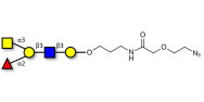 Blood group A antigen pentaose type 1 with terminal azide (Linker-N3 B)