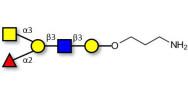 Blood group A antigen pentaose type 1 with free terminal amine (Linker-NH2 A)