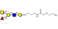 Blood group A antigen pentaose type 2 with terminal azide (Linker-N3 B)