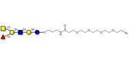 Blood group A antigen hexaose type 1 with terminal azide (Linker-N3 A)