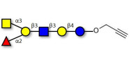 Blood group A antigen hexaose type 1 with terminal alkyne (Linker-CΞCH B)