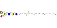Blood group A antigen hexaose type 2 with terminal azide (Linker-N3 A)
