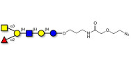 Blood group A antigen hexaose type 2 with terminal azide (Linker-N3 B)
