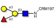 Blood group B antigen tetraose type 1 grafted on CRM197