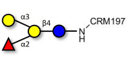 Blood group B antigen tetraose type 5 grafted on CRM197