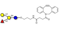 Blood group B antigen tetraose type 5 with DBCO (Linker-DBCO A)