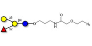 Blood group B antigen tetraose type 5 with terminal azide (Linker-N3 B)