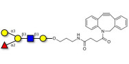 Blood group B antigen pentaose type 1 with DBCO (Linker-DBCO A)