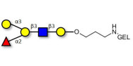 Blood group B antigen pentaose type 1 grafted on gel for affinity chromatography (Linker-GEL B)
