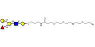 Blood group B antigen pentaose type 1 with terminal azide (Linker-N3 A)