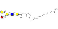 Blood group B antigen pentaose type 2 grafted on gel for affinity chromatography (Linker-GEL A)