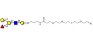 Blood group B antigen pentaose type 2 with terminal azide (Linker-N3 A)