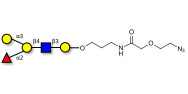 Blood group B antigen pentaose type 2 with terminal azide (Linker-N3 B)
