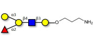 Blood group B antigen pentaose type 2 with free terminal amine (Linker-NH2 A)