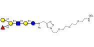 Blood group B antigen hexaose type 1 grafted on gel for affinity chromatography (Linker-GEL A)