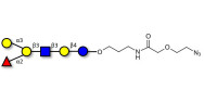Blood group B antigen hexaose type 1 with terminal azide (Linker-N3 B)