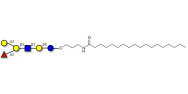 Blood group B antigen hexaose type 1 with stearic chain (Linker-STEA A)