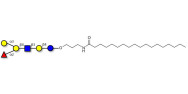 Blood group B antigen hexaose type 2 with stearic chain (Linker-STEA A)