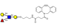 Lewis x (Lex) tetraose with DBCO (Linker-DBCO A)