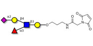 Sialyl Lewis x (sLex) pentaose linked to maleimide (Linker-MAL A)