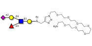Sialyl Lewis x (sLex) pentaose with free terminal amine (Linker-NH2 C)