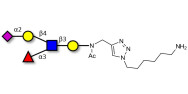 Sialyl Lewis x (sLex) pentaose with free terminal amine (Linker-NH2 D)