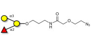 Blood group B antigen triose with terminal azide (Linker-N3 B)
