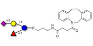 3’-Sialyl-3-Fucosyllactose with DBCO (Linker-DBCO A)