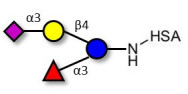 3’-Sialyl-3-Fucosyllactose grafted on HSA