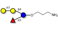α-3-Galactosyl-3-Fucosyllactose with free terminal amine (Linker-NH2 A)