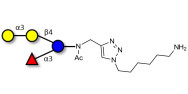 α-3-Galactosyl-3-Fucosyllactose with free terminal amine (Linker-NH2 D)