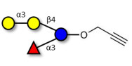 α-3-Galactosyl-3-Fucosyllactose with terminal alkyne (Linker-CΞCH B)