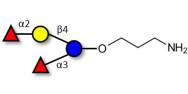 Difucosyllactose (DFL) / Lactodifucotetraose with free terminal amine (Linker-NH2 A)