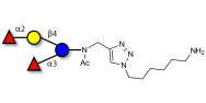 Difucosyllactose (DFL) / Lactodifucotetraose with free terminal amine (Linker-NH2 D)