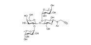 Difucosyllactose (DFL) / Lactodifucotetraose with terminal alkyne (Linker-CΞCH A)