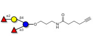 Difucosyllactose (DFL) / Lactodifucotetraose with terminal alkyne (Linker-CΞCH C)