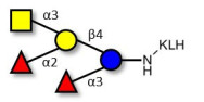 Blood group A pentaose grafted on KLH